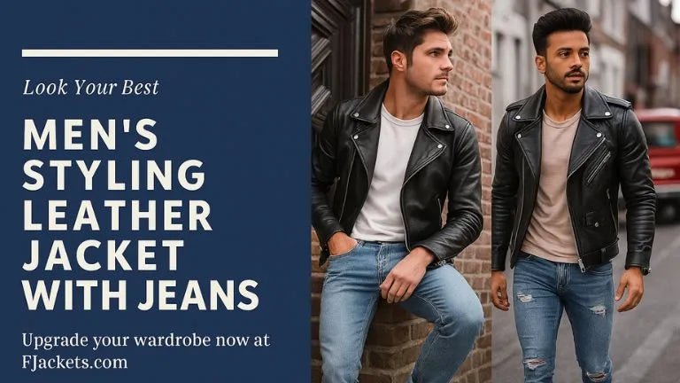 How To Style a Leather Jacket with Jeans?
