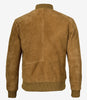 Blouson aviateur en daim marron clair pour homme