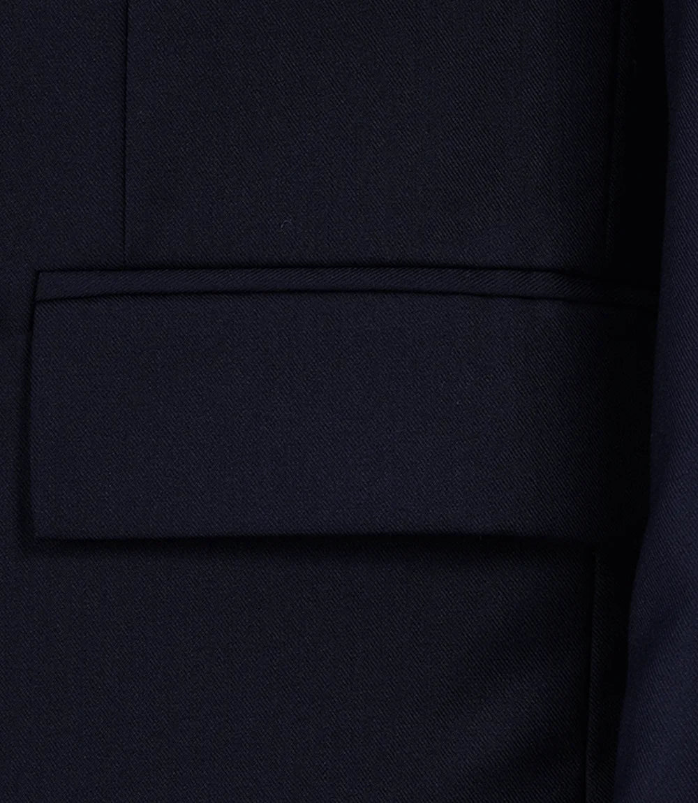 Men's Midnight Blue Double-Breasted Two-Piece Suit – Peak Lapel