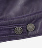 Veste de camionneur en cuir violet pour femme