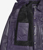 Veste de camionneur en cuir violet pour femme