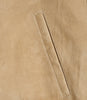 Blouson aviateur en daim camel pour homme