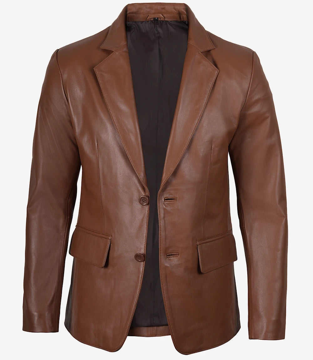 Veste blazer marron Lorenzo pour homme