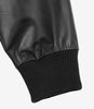 Blouson aviateur en cuir de vache noir pour homme