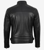 Men's Black Biker Style Leather Jacket