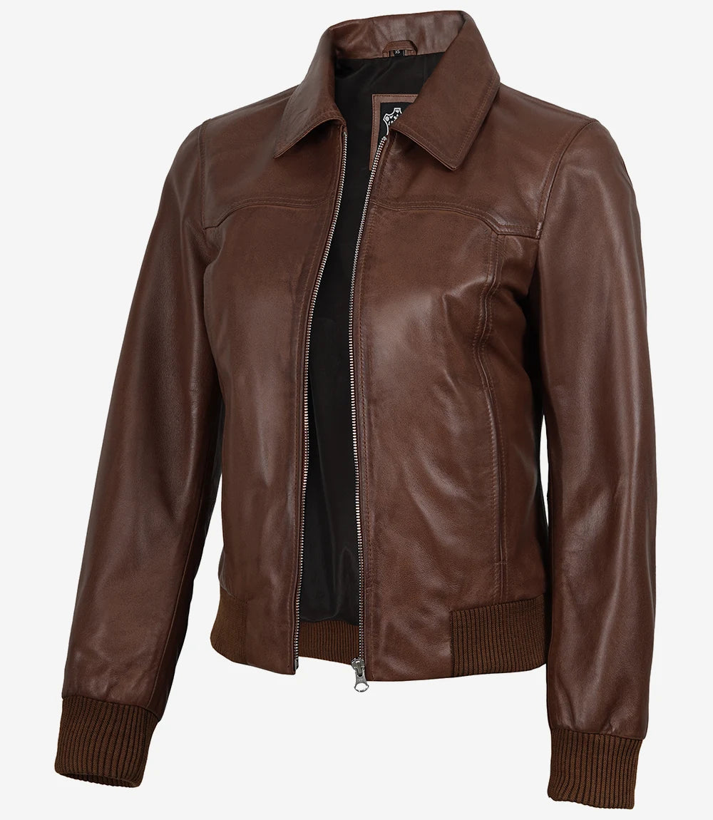 Veste en cuir noir style motard pour homme