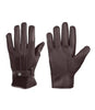Mens Dark Brown Real Leather Gloves