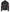 Veste motard en cuir d'agneau noir pour homme - Rayures blanches et rouges