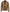 Veste en cuir style motard marron camel pour homme