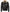 Blouson aviateur en cuir noir avec col en fourrure pour homme