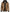 Blouson aviateur en cuir marron camel pour homme (capuche amovible)