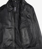 Veste en cuir noir Mike Harrington pour homme