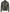 Veste en cuir style motard vert olive pour homme