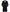 Manteau en laine noire à simple boutonnage pour homme – Coupe moderne
