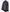 Veste péplum asymétrique en cuir violet pour femme