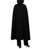 Cape manteau longue en laine noire pour femme – Marrie