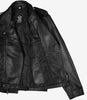 Veste en cuir asymétrique noire pour homme – Style moto