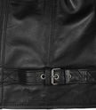 Men's Black Biker Style Leather Jacket