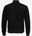 Blouson aviateur en daim noir de qualité supérieure pour homme