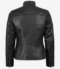Veste en cuir noir Carrie pour femme