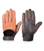 Mens Cognac and Brown Leather Gloves