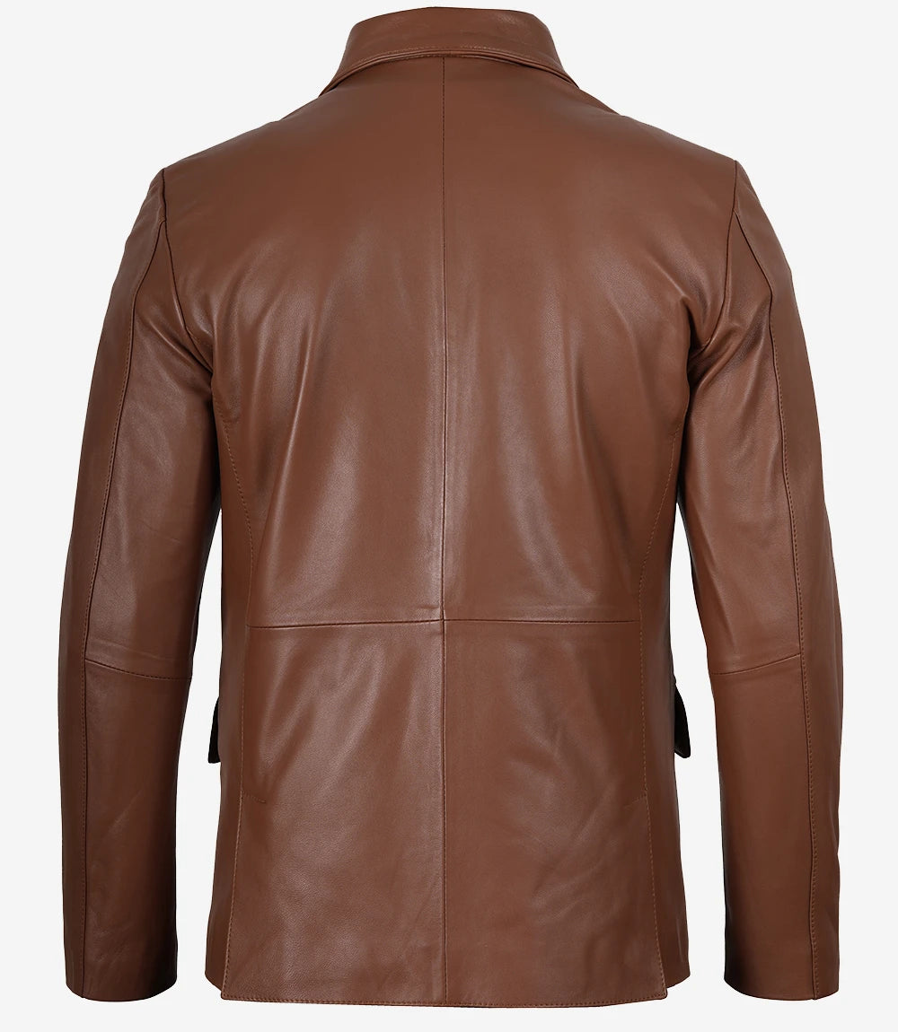 Veste blazer marron Lorenzo pour homme