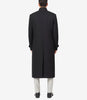Trench-coat en laine noire à col montant pour homme McGhee
