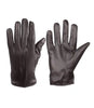 Mens Real Leather Dark Brown Lined Gloves