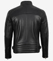 Men's Black Biker Style Leather Jacket
