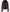 Blouson aviateur en cuir bordeaux pour femme avec capuche amovible
